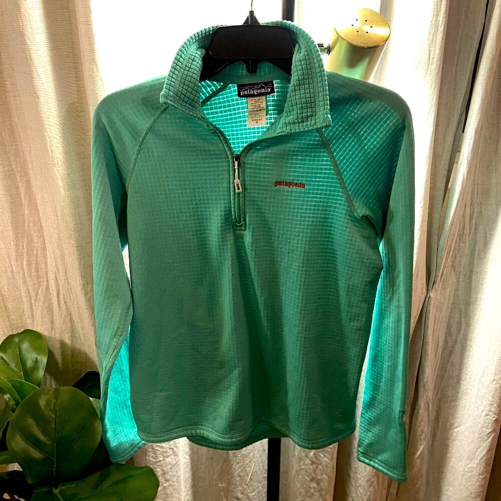 Patagonia teal pullover thermal - MED